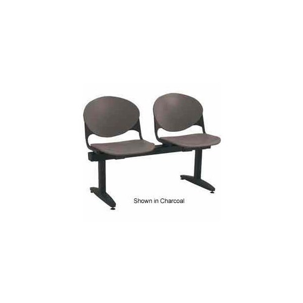 KFI Beam Seating - 2 Cool Gray Seats
